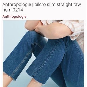 Anthropologie Pilcro and the Letterpress Jeans